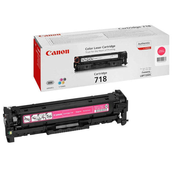 Canon Magenta Toner Cartridge (718M) - ONE CLICK SUPPLIES