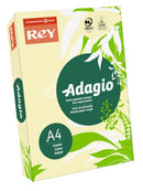 Rey Adagio Card A4 160gsm Canary (Ream 250) RYADA160X407 - ONE CLICK SUPPLIES