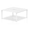 Evolve Plus 1600mm Back to Back 2 Person Desk White Top White Frame BE146 - ONE CLICK SUPPLIES