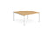 Evolve Plus 1400mm Back to Back 2 Person Desk Beech Top White Frame BE153 - ONE CLICK SUPPLIES