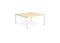 Evolve Plus 1400mm Back to Back 2 Person Desk Maple Top White Frame BE154 - ONE CLICK SUPPLIES