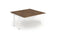 Evolve Plus 1400mm Back to Back Extension Kit Walnut Top White Frame BE192 - ONE CLICK SUPPLIES