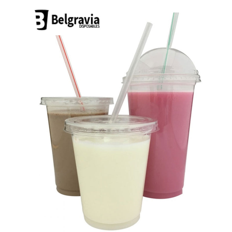 Belgravia Disposables 12oz Plastic Smoothie Cups - ONE CLICK SUPPLIES