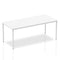 Impulse 1800mm Straight Table White Top Silver Box Frame Leg BF00118 - ONE CLICK SUPPLIES