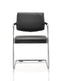 Havanna Visitor Chair Black Leather BR000050 - ONE CLICK SUPPLIES