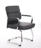 Advocate Visitor Chair Black Soft Bonded Leather With Arms BR000206 - ONE CLICK SUPPLIES