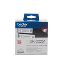 Brother DK-22251 Continuous Paper Tape Black/Red On White - ONE CLICK SUPPLIES