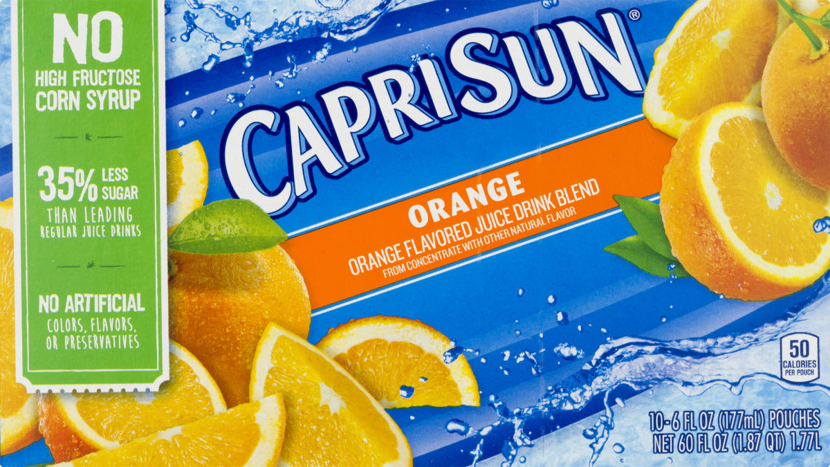 Capri-Sun Orange Juice Drinks, Pouches 10 x 200ml