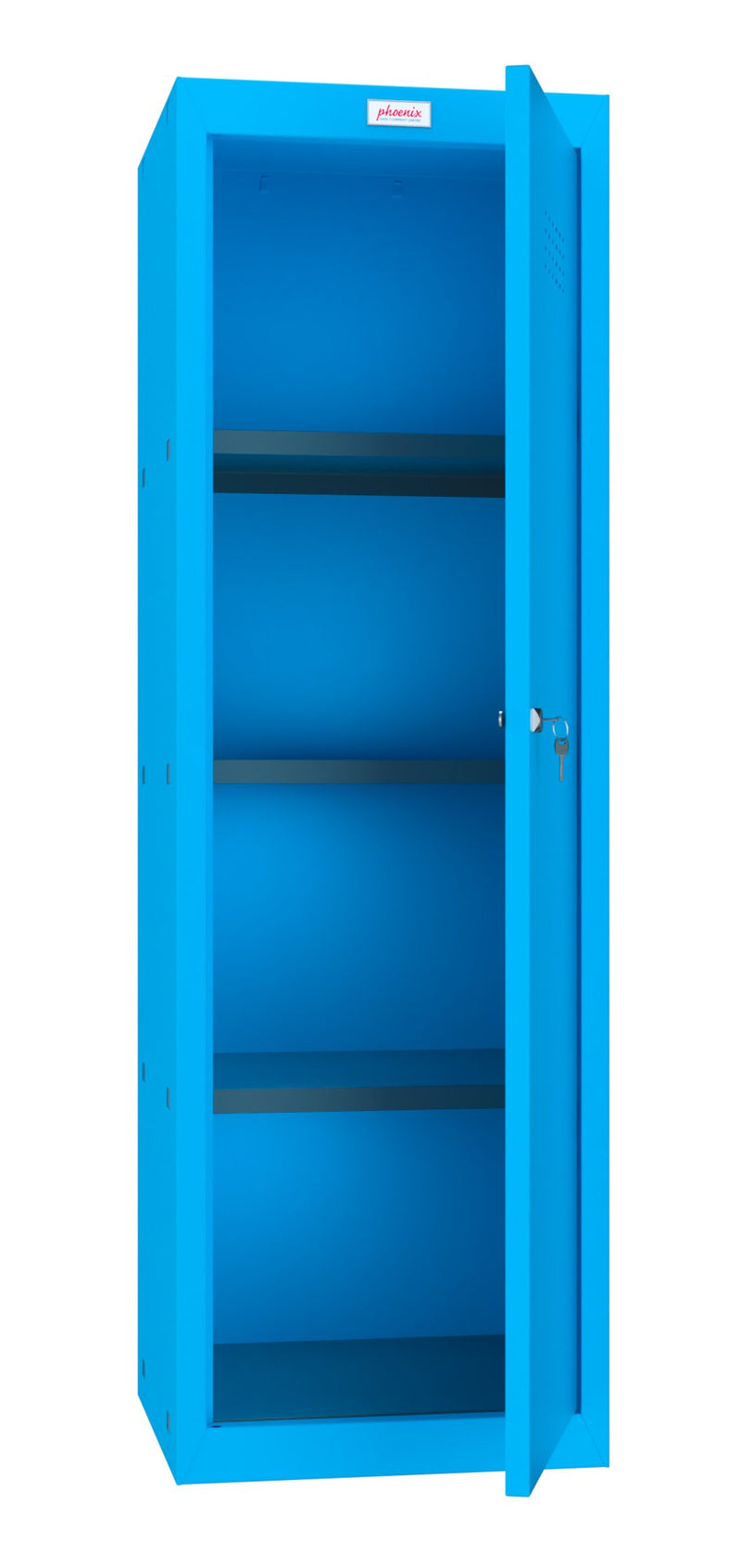 Phoenix CL Series Size 4 Cube Locker in Blue with Key Lock CL1244BBK - ONE CLICK SUPPLIES