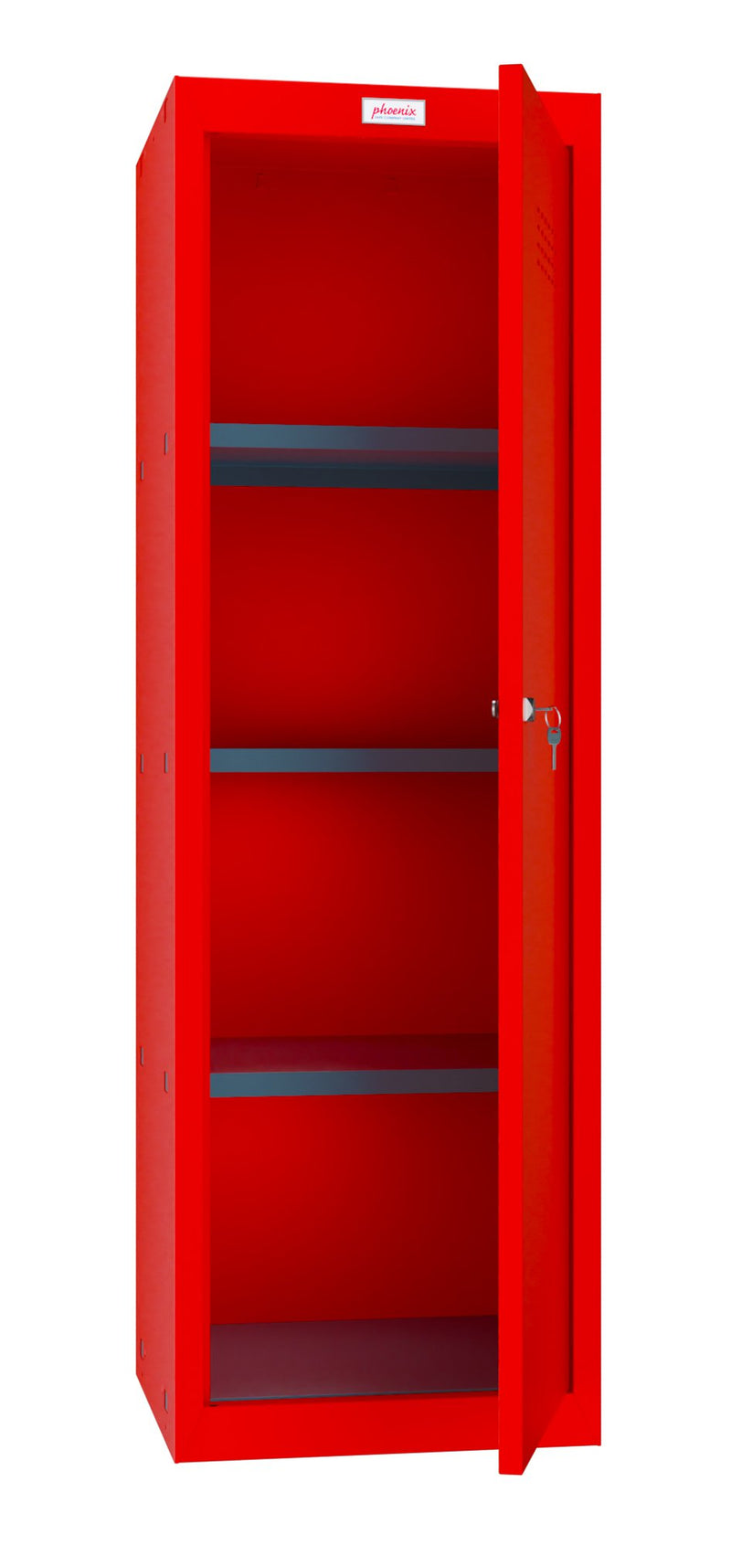 Phoenix CL Series Size 4 Cube Locker in Red with Key Lock CL1244RRK - ONE CLICK SUPPLIES