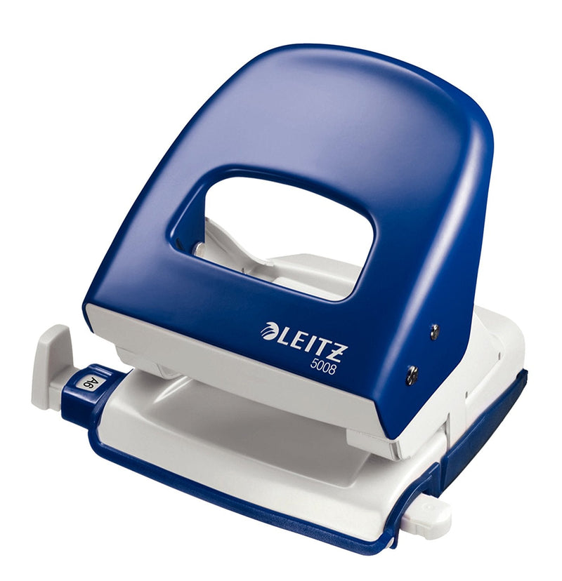 Leitz 5008 2 Hole Punch Metal 30 Sheet Blue 50080035 - ONE CLICK SUPPLIES