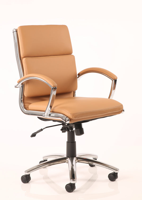 Classic Executive Chair Medium Back Tan EX000011 - ONE CLICK SUPPLIES