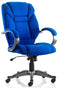 Galloway Executive Chair Blue Fabric EX000031 - ONE CLICK SUPPLIES