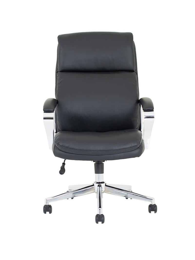 Tunis Executive Chair Soft Bonded Leather Black EX000210 - ONE CLICK SUPPLIES