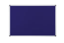 Bi-Office Maya Blue Felt Noticeboard Double Sided Aluminium Frame 900x600mm - FA0343750 - ONE CLICK SUPPLIES