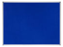 Bi-Office Earth-It Blue Felt Noticeboard Aluminium Frame 900x600mm - FA0343790 - ONE CLICK SUPPLIES