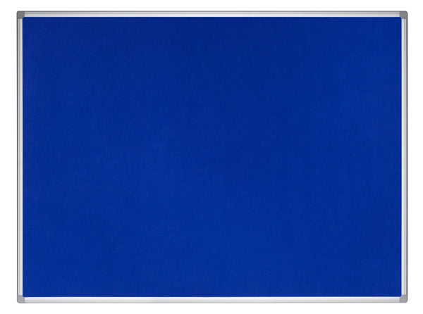 Bi-Office Earth-It Blue Felt Noticeboard Aluminium Frame 900x600mm - FA0343790 - ONE CLICK SUPPLIES