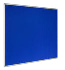 Bi-Office Earth-It Blue Felt Noticeboard Aluminium Frame 900x600mm - FA0343790 - ONE CLICK SUPPLIES