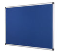 Bi-Office Maya Blue Felt Noticeboard Aluminium Frame 1200x900mm - FA0543170 - ONE CLICK SUPPLIES