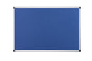 Bi-Office Maya Blue Felt Noticeboard Aluminium Frame 1200x1200mm - FA3843170 - ONE CLICK SUPPLIES