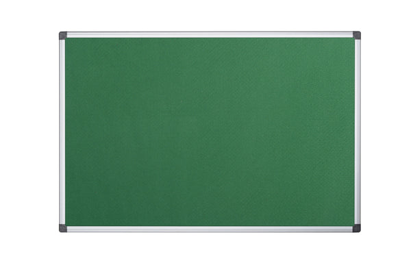 Bi-Office Maya Green Felt Noticeboard Aluminium Frame 1200x1200mm - FA3844170 - ONE CLICK SUPPLIES