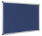 Bi-Office Maya Blue Felt Noticeboard Double Sided Aluminium Frame 900x900mm - FA4143750 - ONE CLICK SUPPLIES