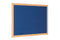 Bi-Office Earth-It Blue Felt Noticeboard Oak Wood Frame 600x900mm - FB0743233 - ONE CLICK SUPPLIES