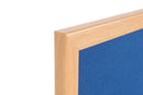 Bi-Office Earth-It Blue Felt Noticeboard Oak Wood Frame 600x900mm - FB0743233 - ONE CLICK SUPPLIES