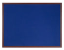 Bi-Office Earth-It Blue Felt Noticeboard Cherry Wood Frame 600x900mm - FB0743653 - ONE CLICK SUPPLIES