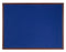 Bi-Office Earth-It Blue Felt Noticeboard Cherry Wood Frame 600x900mm - FB0743653 - ONE CLICK SUPPLIES