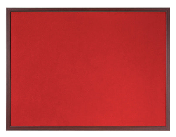 Bi-Office Earth-It Red Felt Noticeboard Cherry Wood Frame 600x900mm - FB0746653 - ONE CLICK SUPPLIES