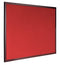 Bi-Office Earth-It Red Felt Noticeboard Cherry Wood Frame 600x900mm - FB0746653 - ONE CLICK SUPPLIES