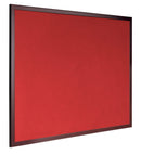 Bi-Office Earth-It Red Felt Noticeboard Cherry Wood Frame 1200x900mm - FB1446653 - ONE CLICK SUPPLIES