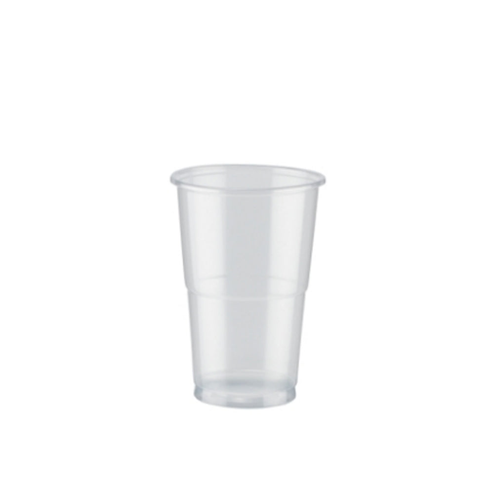 Plastic Half Pint Glass Clear (Pack of 50) 0510033 - ONE CLICK SUPPLIES