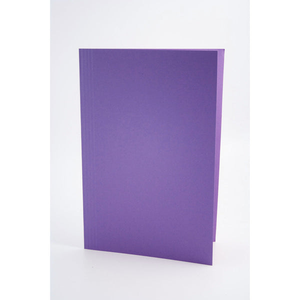 Guildhall Square Cut Folder Manilla Foolscap 250gsm Mauve (Pack 100) - FS250-MVEZ - ONE CLICK SUPPLIES