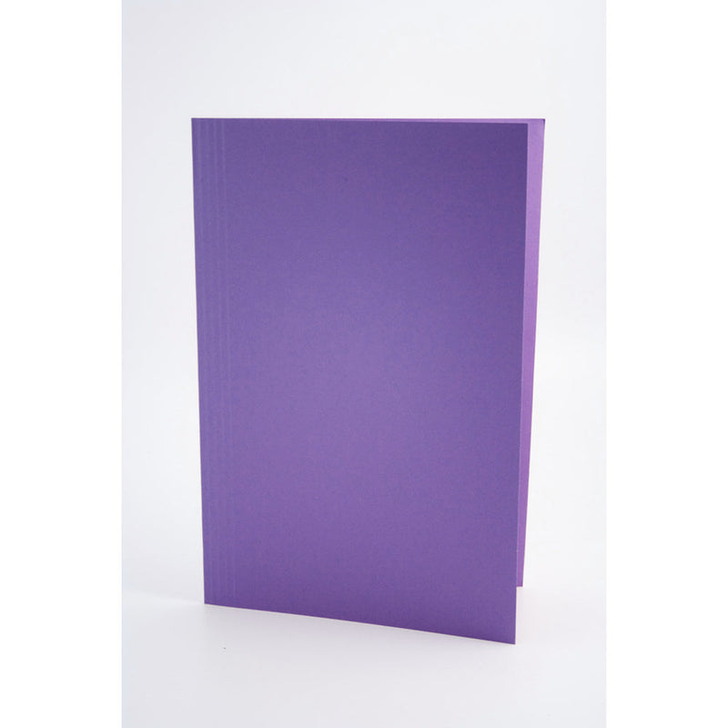 Guildhall Square Cut Folder Manilla Foolscap 250gsm Mauve (Pack 100) - FS250-MVEZ - ONE CLICK SUPPLIES