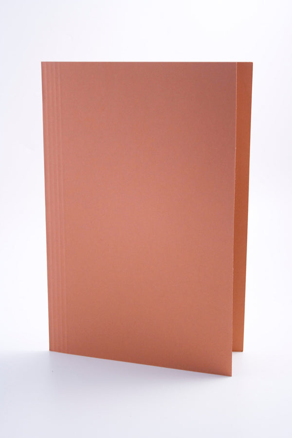 Guildhall Square Cut Folder Manilla Foolscap 250gsm Orange (Pack 100) - FS250-ORGZ - ONE CLICK SUPPLIES