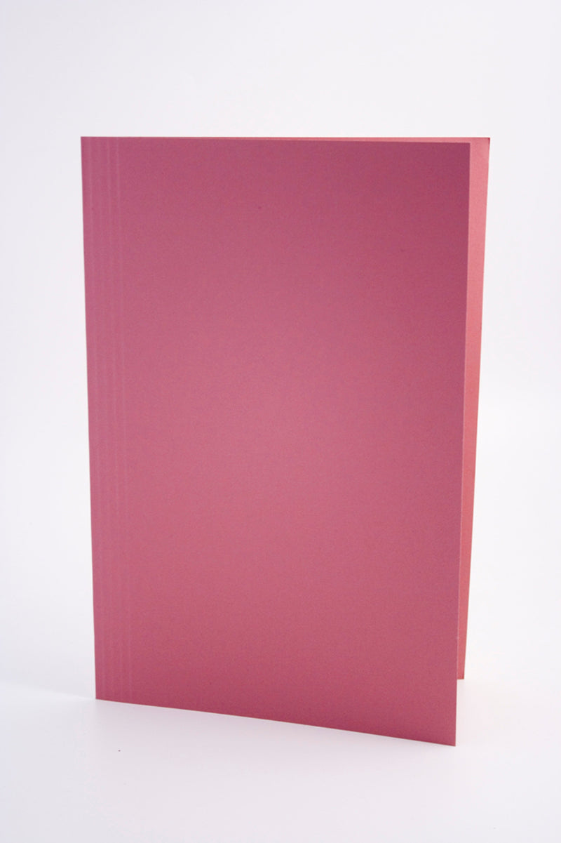 Guildhall Square Cut Folder Manilla Foolscap 250gsm Pink (Pack 100) - FS250-PNKZ - ONE CLICK SUPPLIES