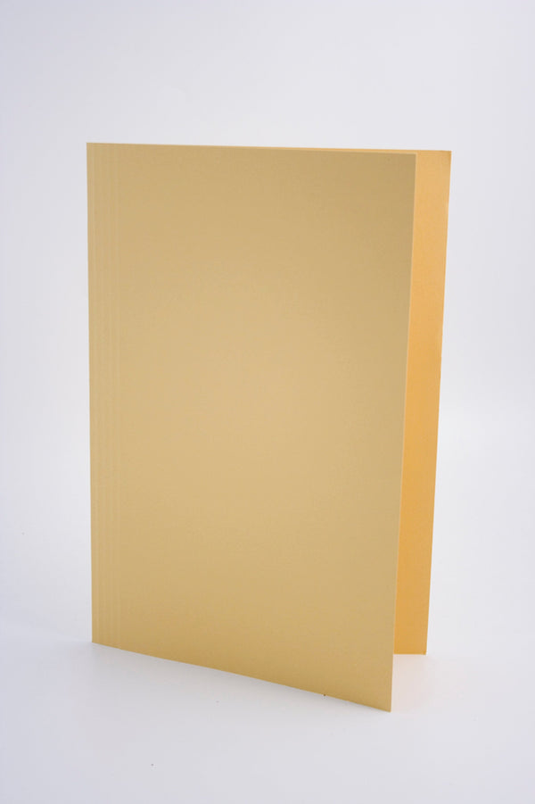 Guildhall Square Cut Folder Manilla Foolscap 250gsm Yellow (Pack 100) - FS250-YLWZ - ONE CLICK SUPPLIES