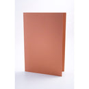 Guildhall Square Cut Folders Manilla Foolscap 315gsm Orange (Pack 100) - FS315-ORGZ - ONE CLICK SUPPLIES