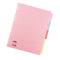 Concord Divider 5 Part A4 160gsm Board Pastel Assorted Colours - 71199/J11 - ONE CLICK SUPPLIES