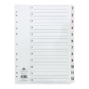 Concord Classic Index 1-12 A4 180gsm Board White with Clear Mylar Tabs 01201/CS12 - ONE CLICK SUPPLIES