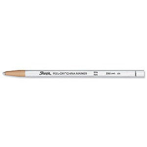 Sharpie Peel-Off China Marker White (Pack 12) - S0305061 - ONE CLICK SUPPLIES