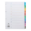 Concord Classic Index 1-10 A4 180gsm Board White with Coloured Mylar Tabs 00401/CS4 - ONE CLICK SUPPLIES