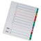 Concord Classic Index 1-12 A4 180gsm Board White with Coloured Mylar Tabs 01301/CS13 - ONE CLICK SUPPLIES