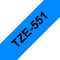 Brother Glossy Black On Blue Label Tape 24mm x 8m - TZE551 - ONE CLICK SUPPLIES