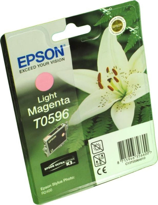 Epson T0596 Lily Light Magenta Standard Capacity Ink Cartridge 13ml - C13T05964010 - ONE CLICK SUPPLIES