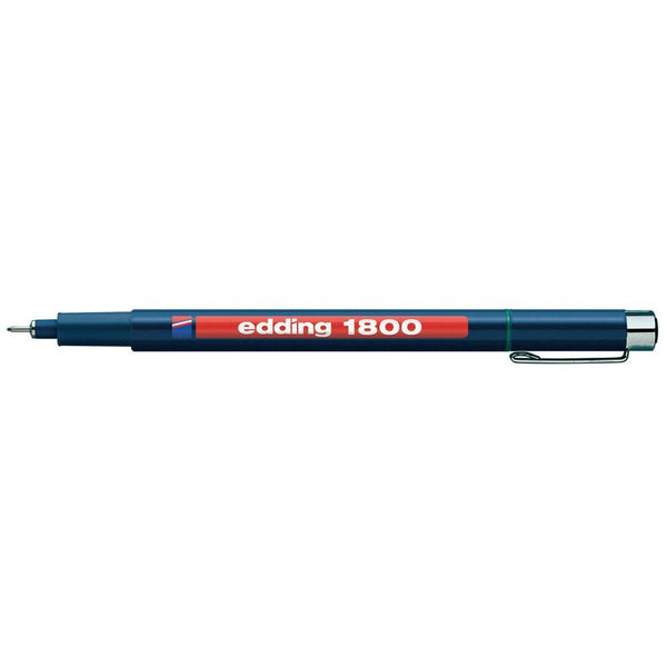 edding 1800 Profipen Fineliner Pen 0.50mm Line Black (Pack 10) - 4-180005001 - ONE CLICK SUPPLIES