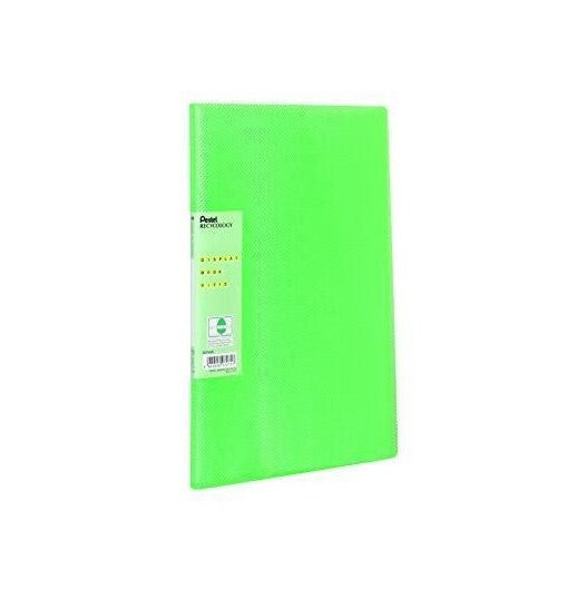 Pentel Recycology A4 Vivid Display Book 30 Pocket Green (Pack 10) - DCF343D - ONE CLICK SUPPLIES