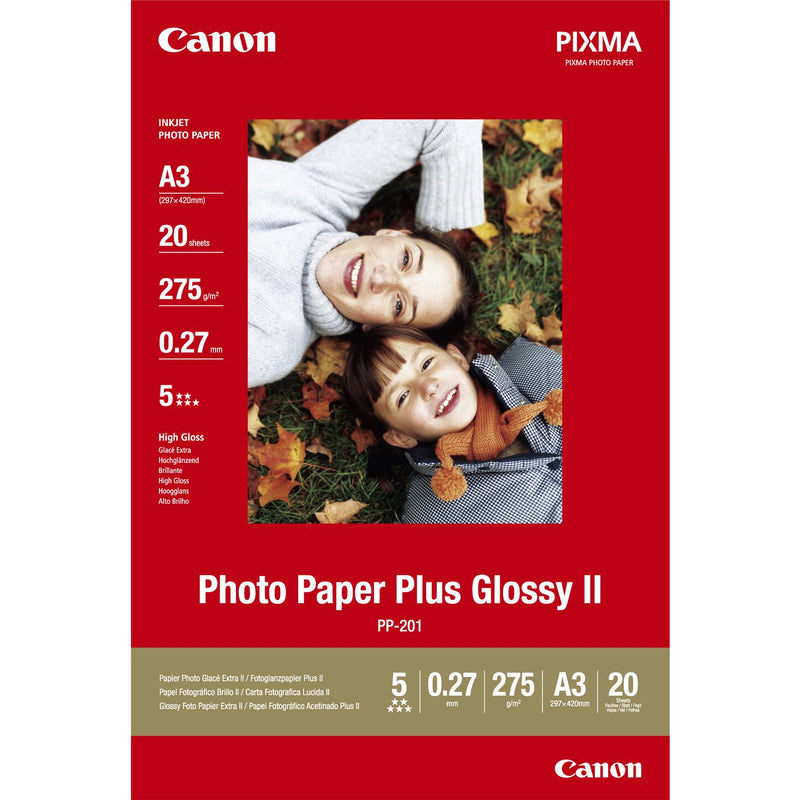 Canon PP-201 Glossy Photo Paper A3 20 Sheets - 2311B020 - ONE CLICK SUPPLIES